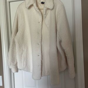 ARULA Cream Sherpa Jacket